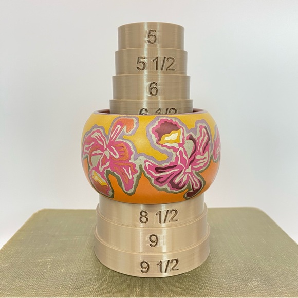 Painted Wood Bangle Bracelet - Picture 6 of 13